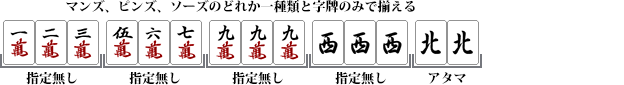 混一色(ホンイツ)