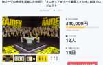 TEAM雷電がクラウドファンディング企画を実施中！